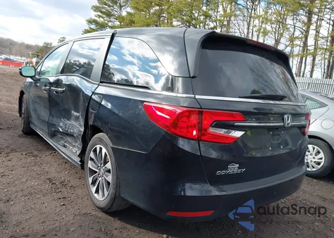 2021 Honda Odyssey Ex-L из США, поврежденный, VIN 5FNRL6H78MB030261